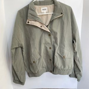 Mine Los Angeles Soft Green Zip Up